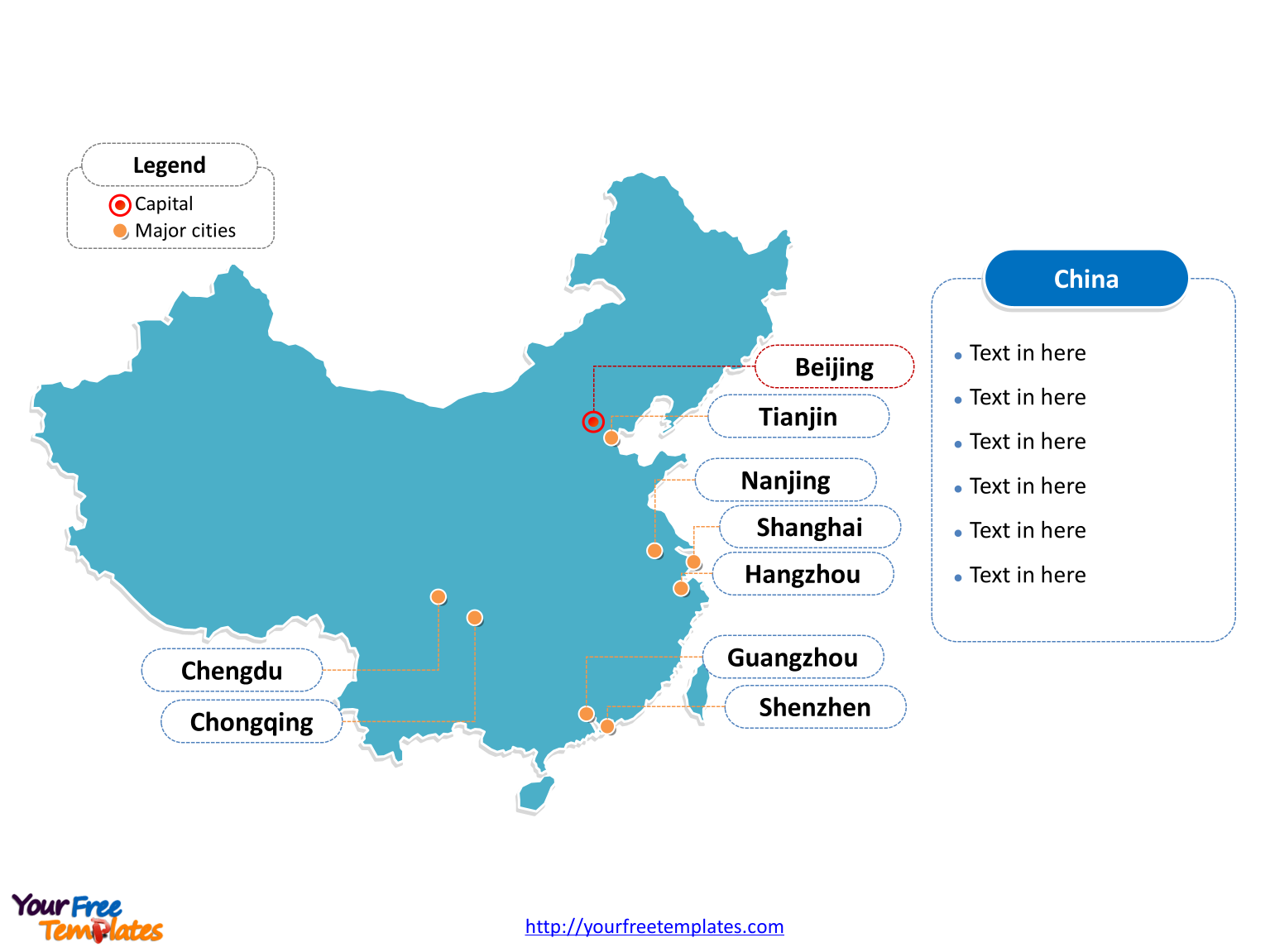 China Map Download Free Powerpoint Templates