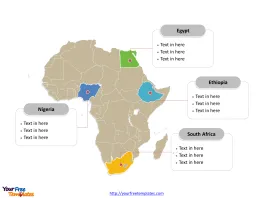 Africa Political map labeled with major countries