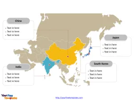 asia map with countries