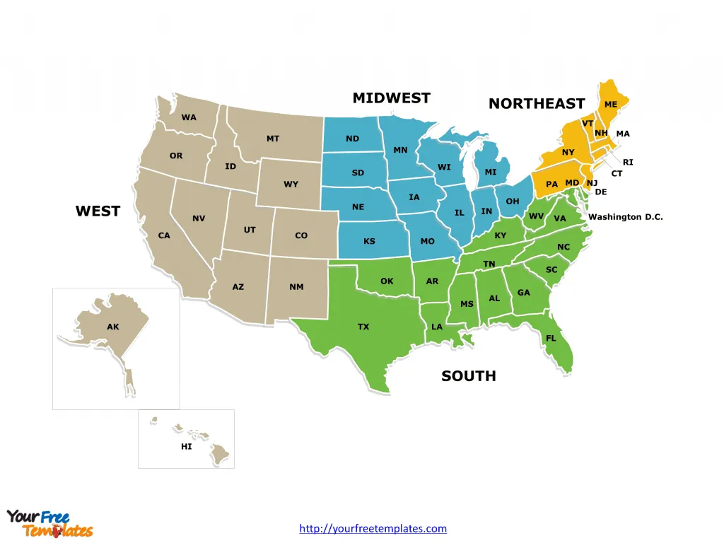 US Region map