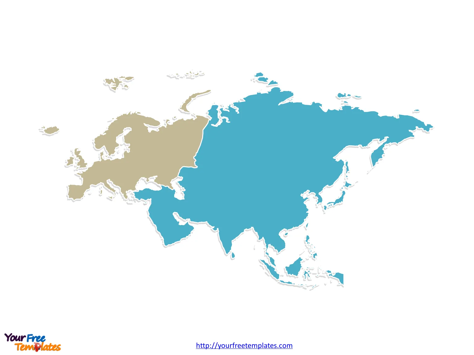 Eurasia Continent Map