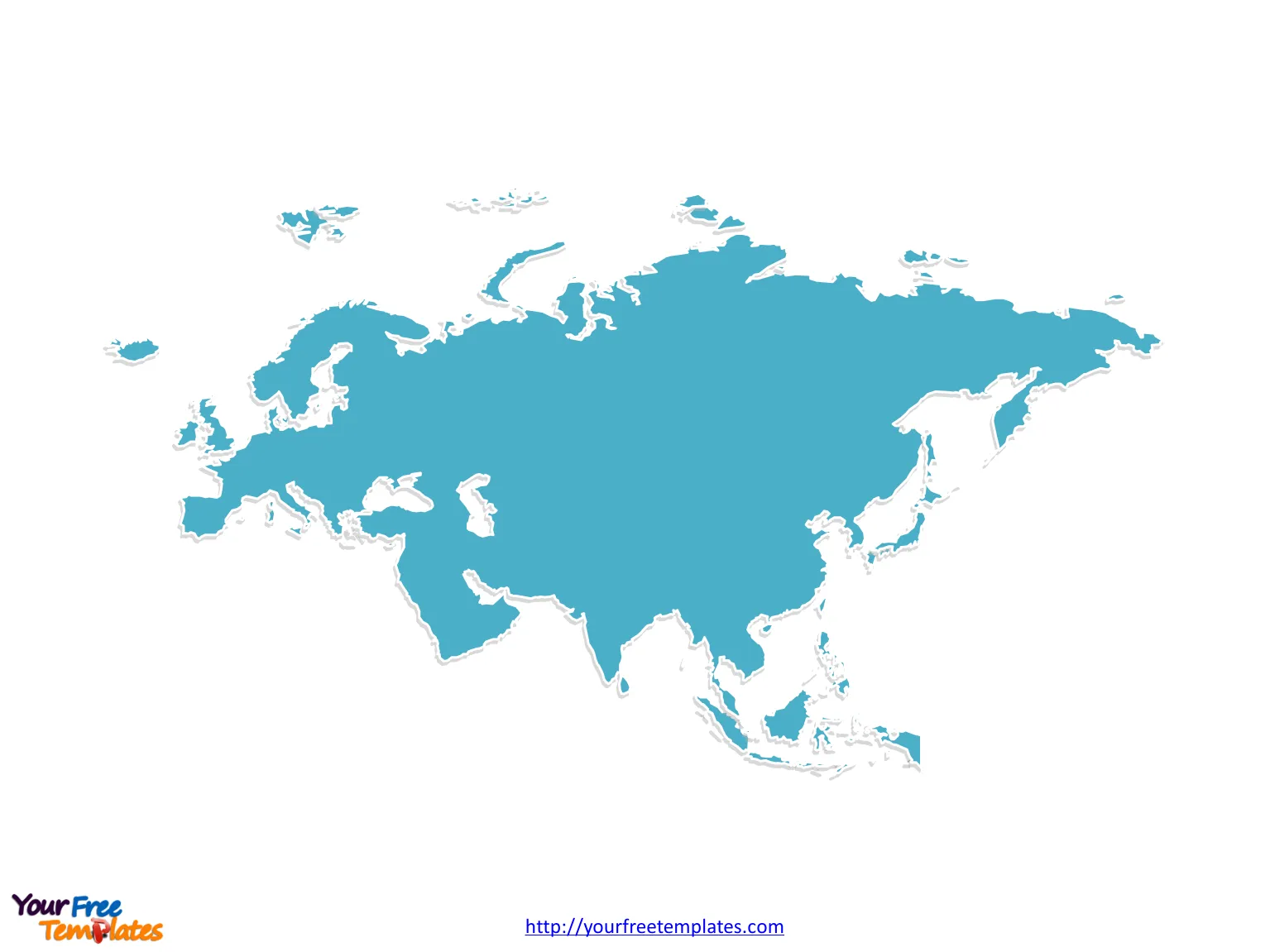 Northern Eurasia Blank Political Map United States Map