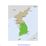 Framed_Korea_Peninsula_Political_Map