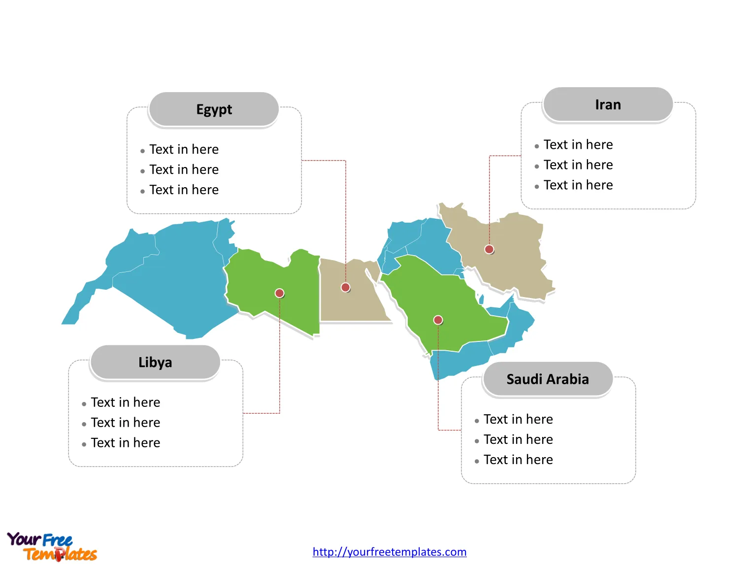 MENA political map