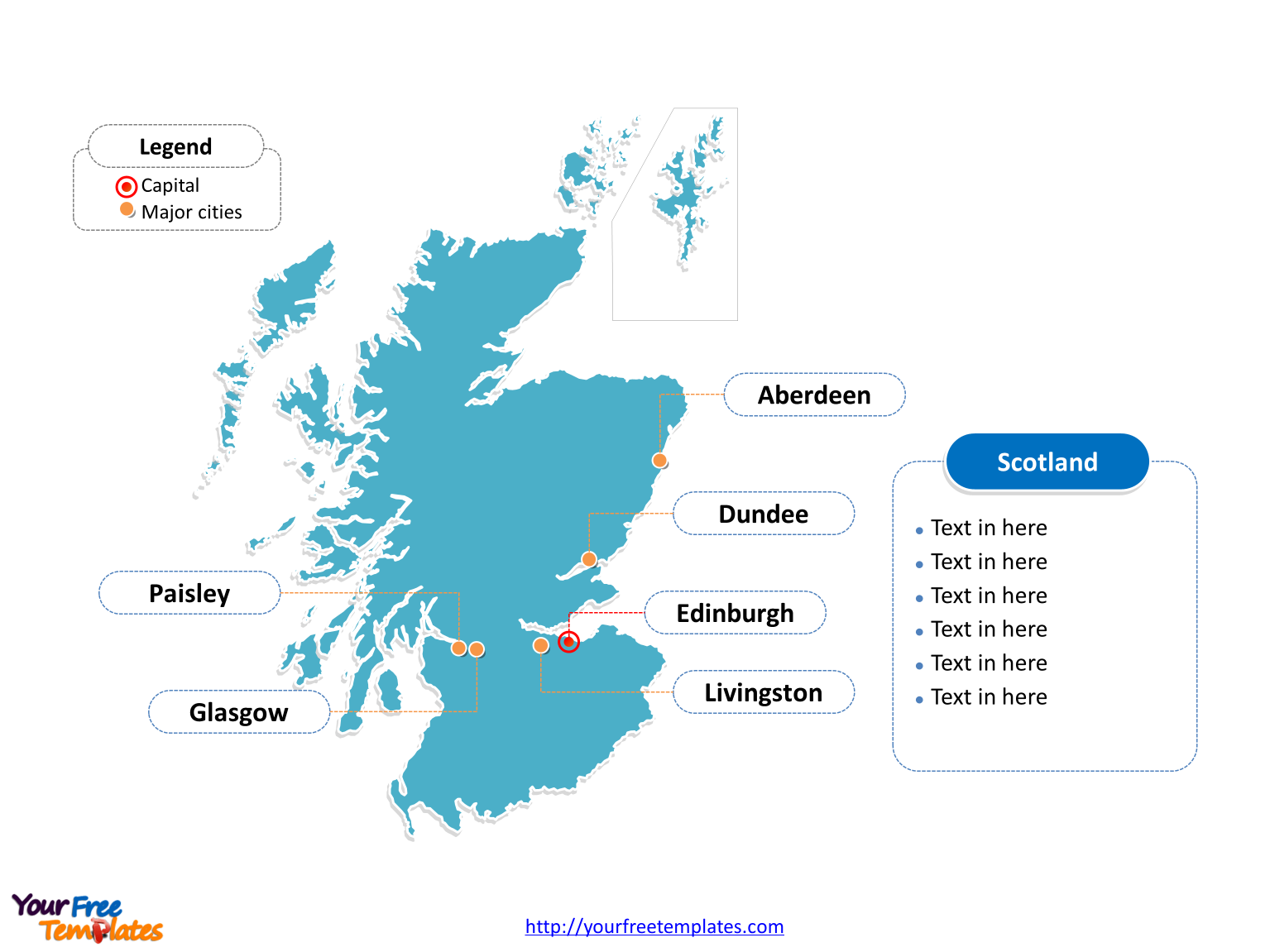 Scotland_Outline_Map - Free PowerPoint Template