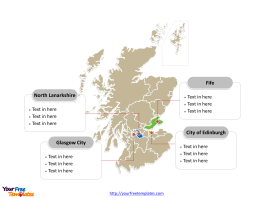 Scotland Political map labeled with major council areas