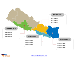 Nepal Map with 7 Provinces Nepal political map labeled with major Provinces