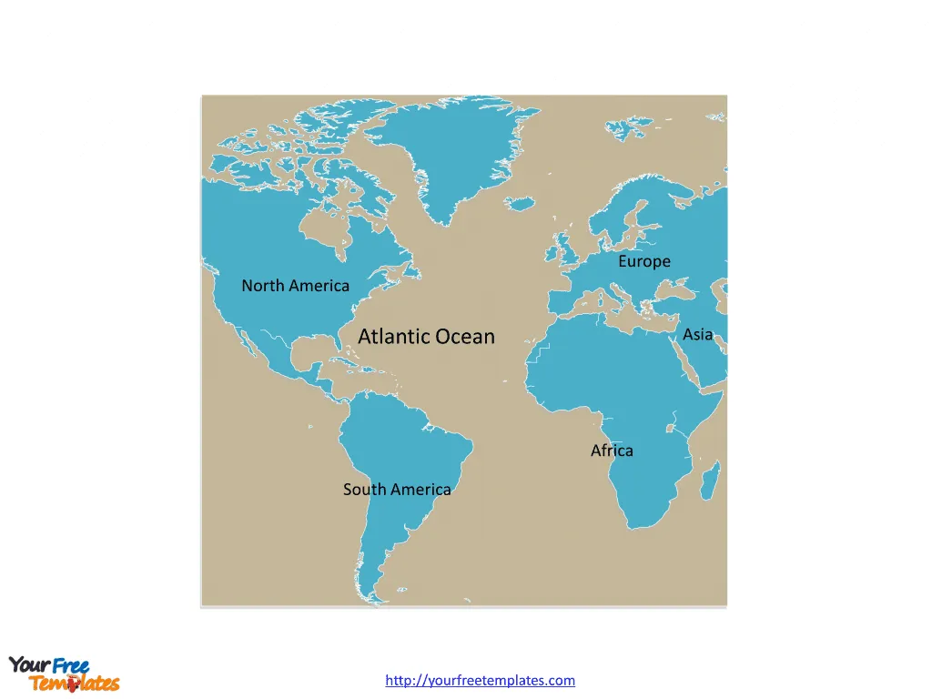 Atlantic Ocean map