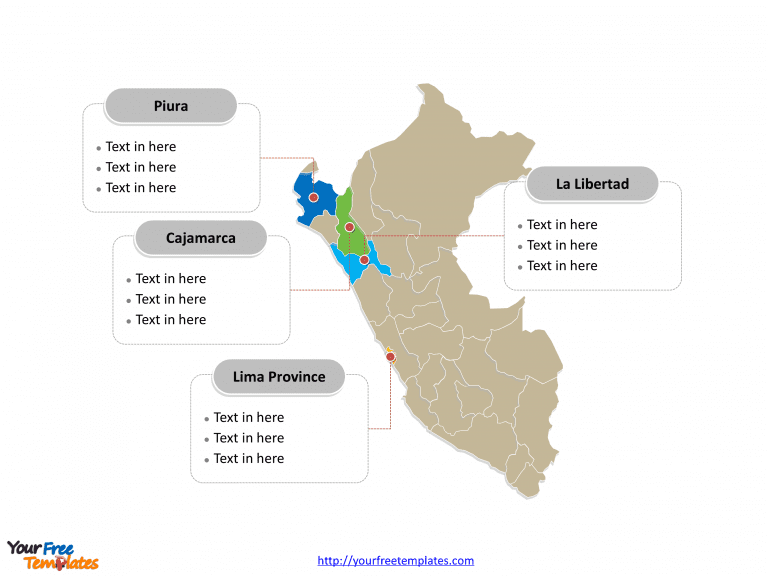 Free Peru Map Template