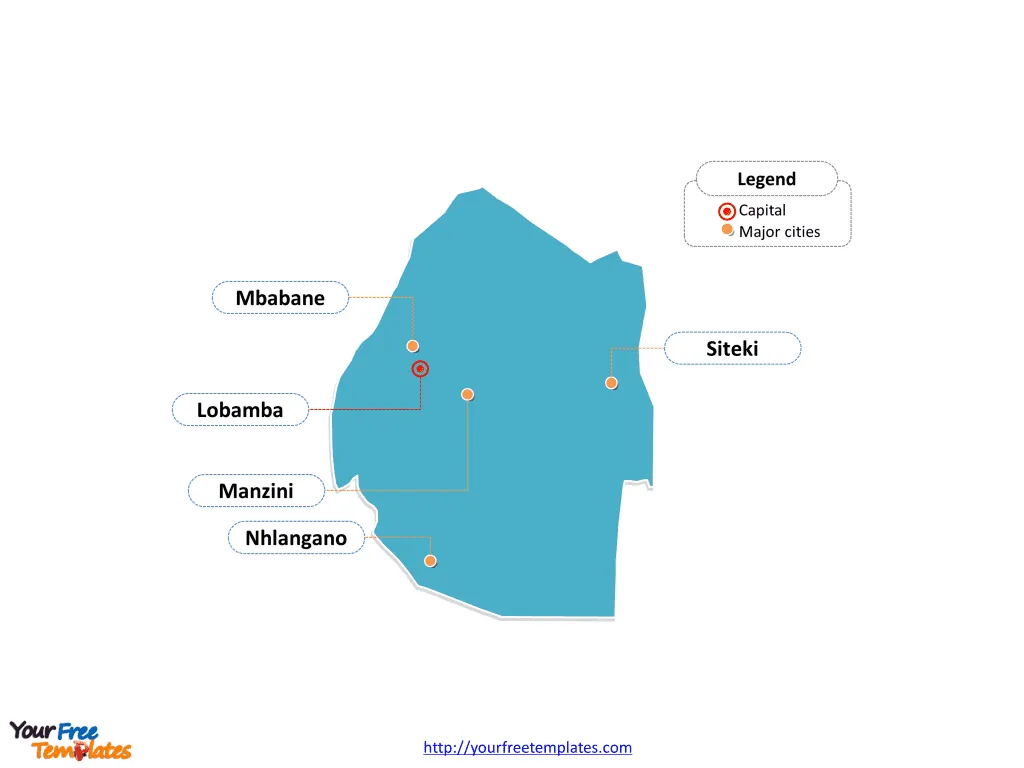 Swaziland map