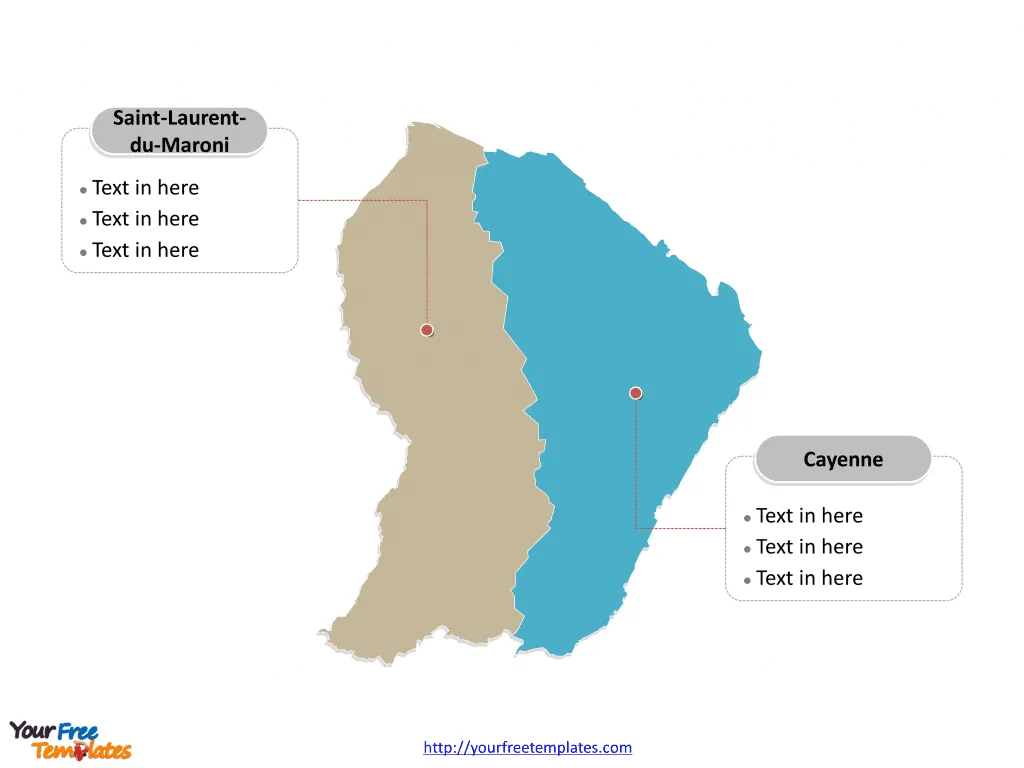 French Guyana map