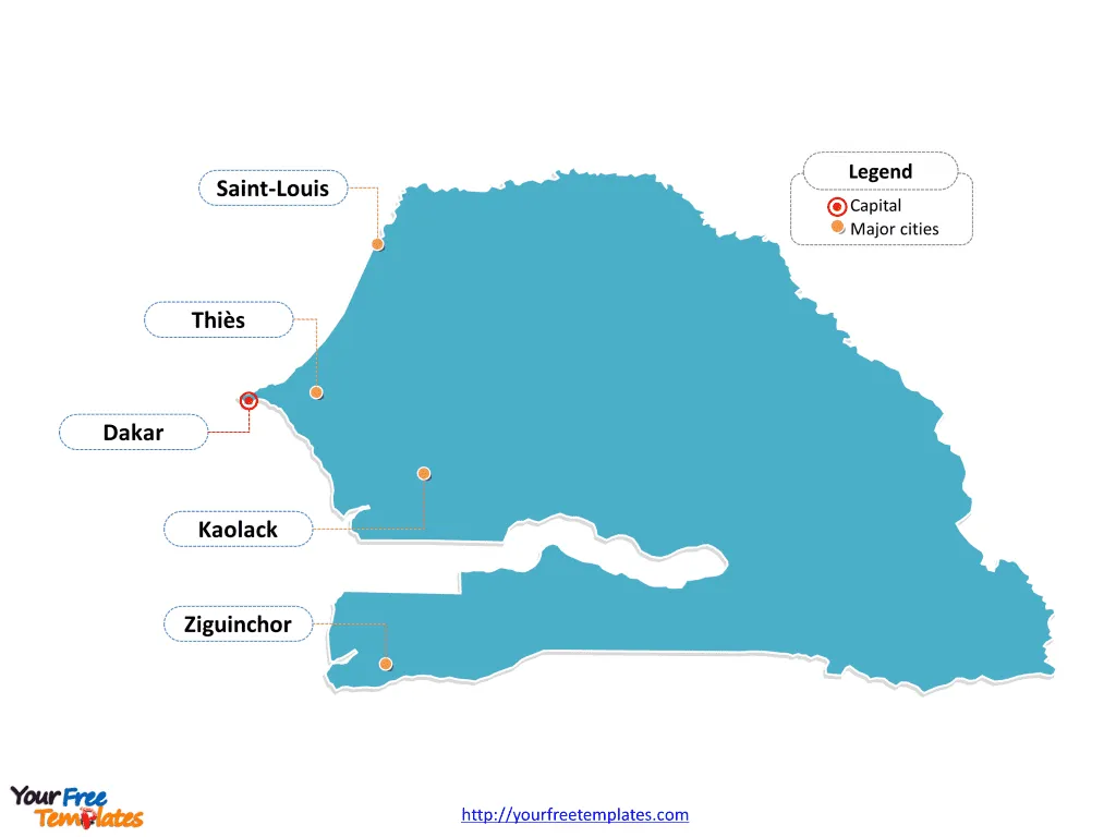 Senegal map