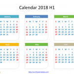 2018_Calendar_Half_year