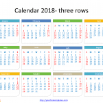2018_Calendar_whole_year_three_rows