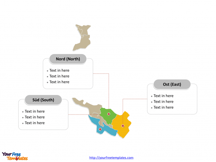 Bremen map labeled with major political boroughs