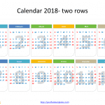 2018_Calendar_template_whole_year_two_rows