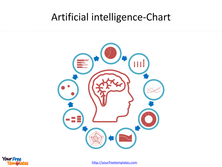 Artificial intelligence PowerPoint templates with chart icons