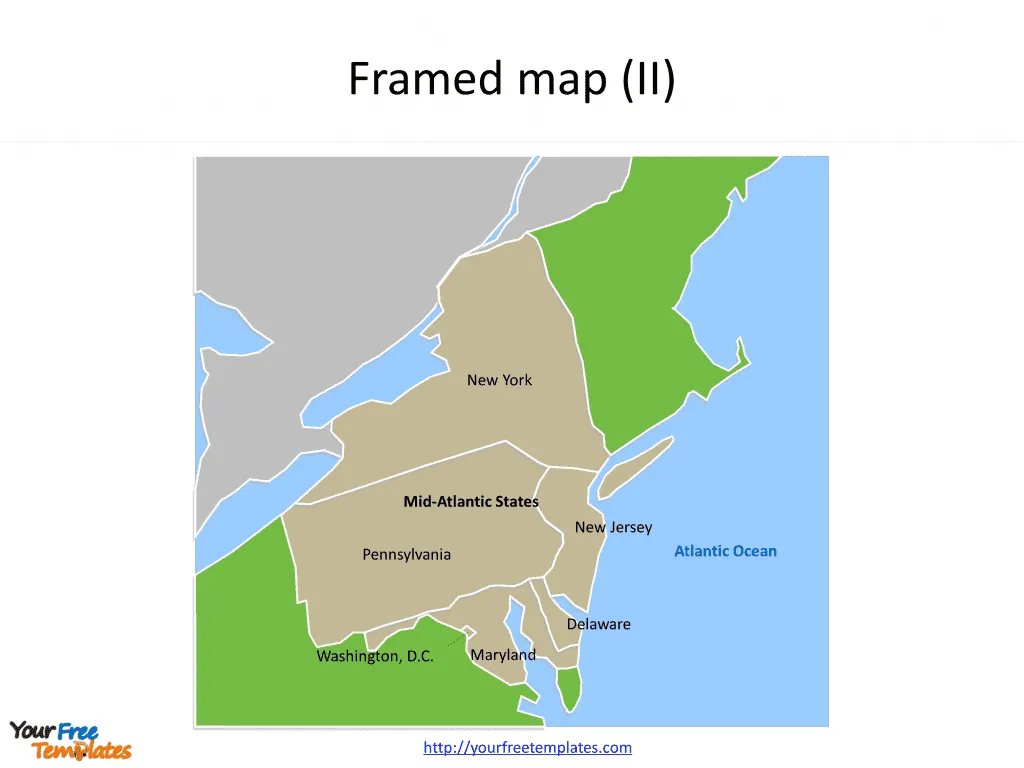 Mid Atlantic State Map