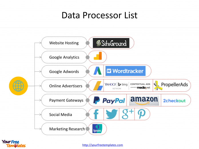 General Data Protection Regulation with Data Processors on the GDPR PowerPoint templates