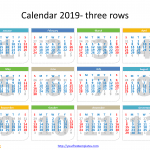 Printable_Calendar_2019_template_whole_year_three_rows