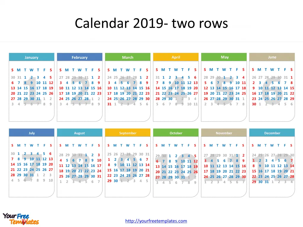printable calendar 2019