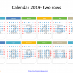 Printable_Calendar_2019_template_whole_year_two_rows