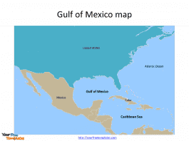 Gulf of Mexico Map with countries labeled on the Mexico Gulf map free templates