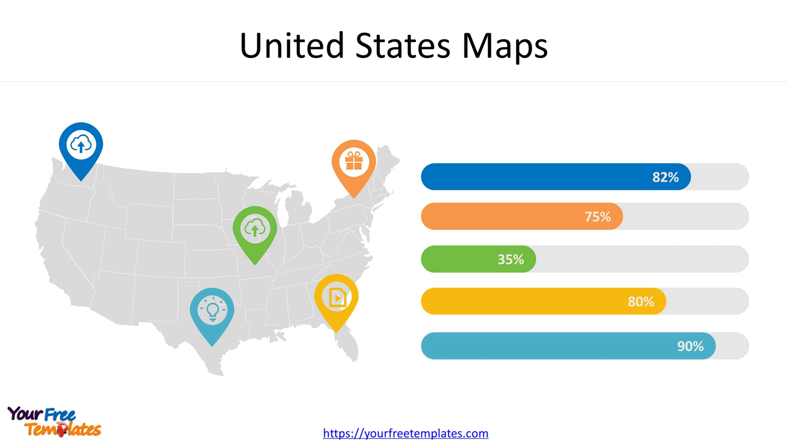 United States Map infographic