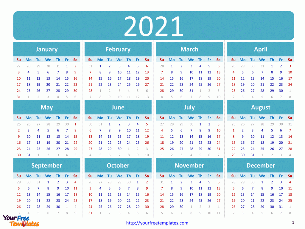 Free Editable 2021 Calendars In Word : Free Printable ...