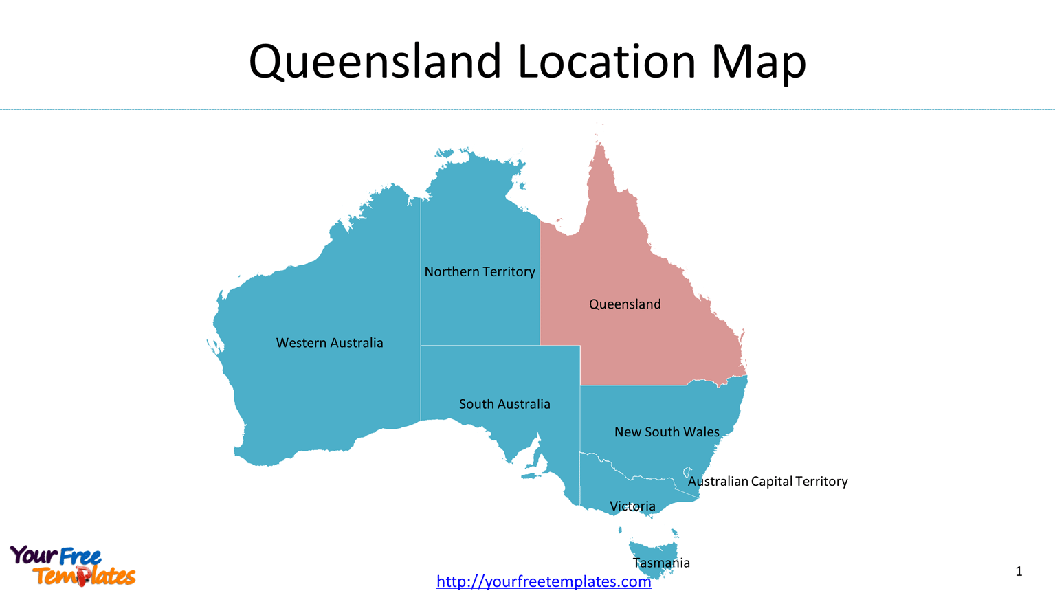 Map of Queensland for state and greater Brisbane outline, Map of Queensland with populated cities.