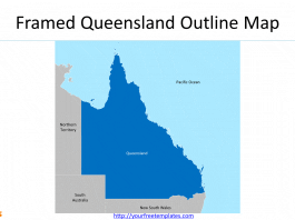 Map of Queensland for state and greater Brisbane outline, Map of Queensland with populated cities.