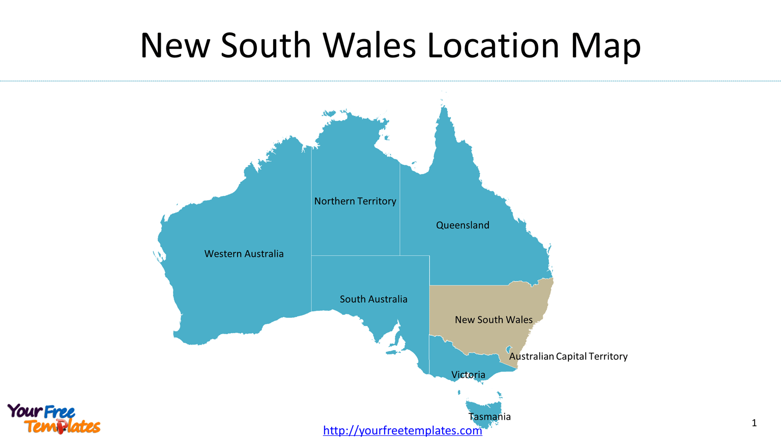 NSW Map for state and greater Sydney outline, New South Wales map with populated cities.