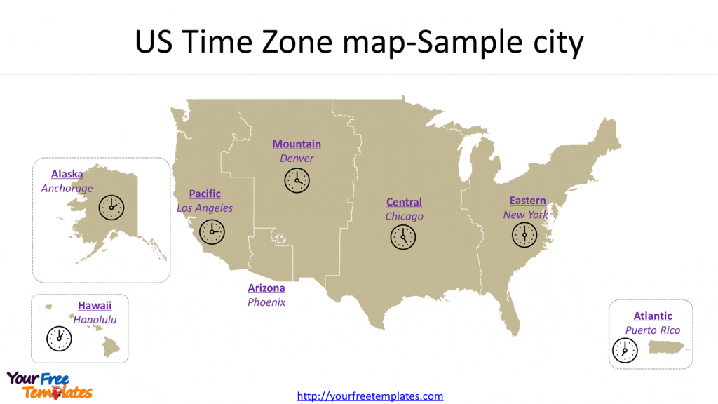 USA Time Zone Map