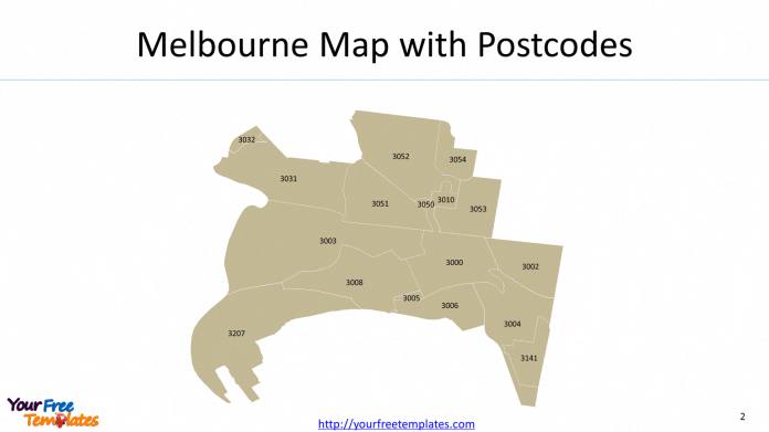 Melbourne postcode map