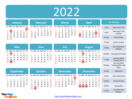 printable calendar 2022 template with holidays page 3 of