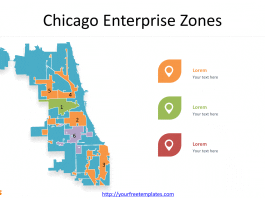 Chicago map with 6 Enterprise Zones