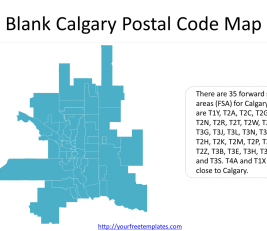 Calgary Canada Zip Code Map