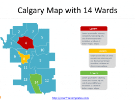 Calgary Ward Map of 14 wards