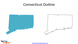 US State Connecticut Outline