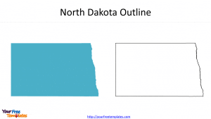 US North Dakota Map