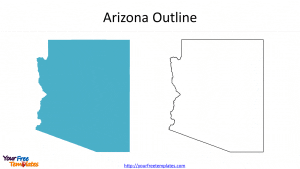 US State Arizona Outline