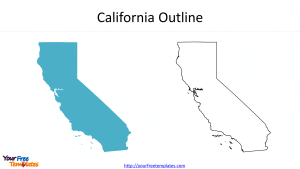 US State California Outline