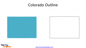 US State Colorado Outline