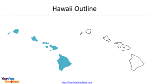 US State Hawaii Outline