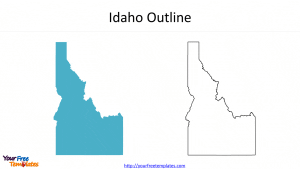 US State Idaho Outline