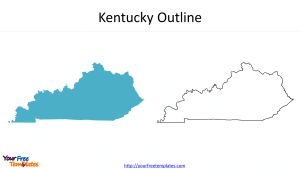 US State Kentucky Map