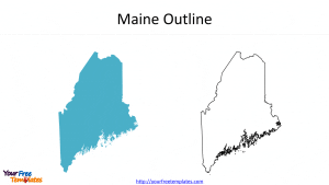 US State Maine Map