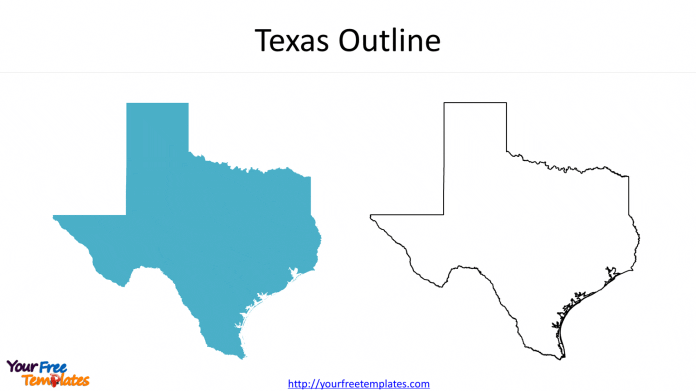 US Texas state shapes
