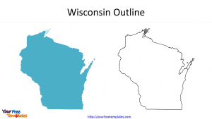 US Wisconsin state shapes