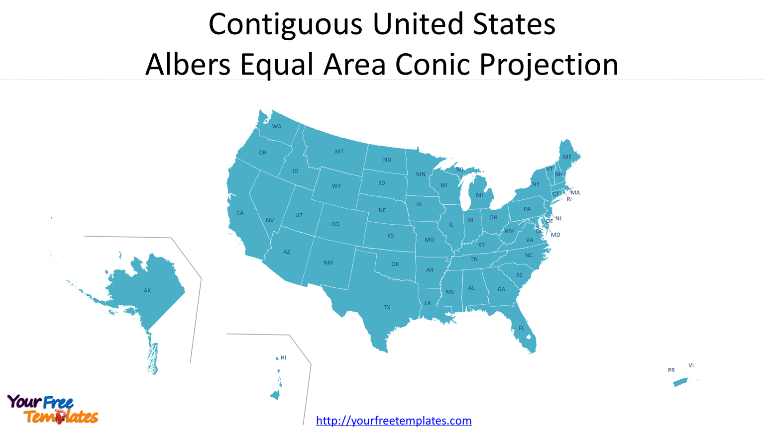 US map projection types